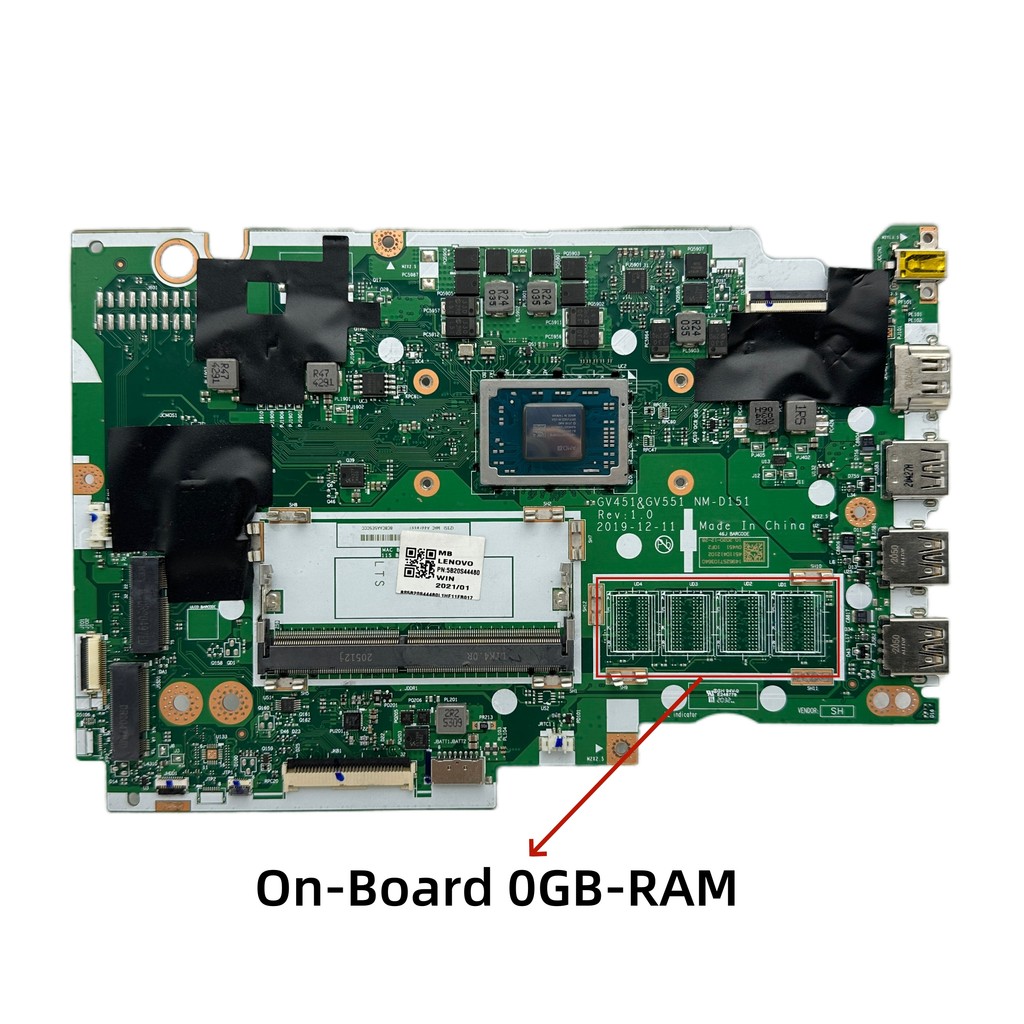 NM-D151 For Lenovo IdeaPad V14-ADA V15-ADA Laptop Motherboard With Athlon 3020E 3150 R3-3250 R5-3500