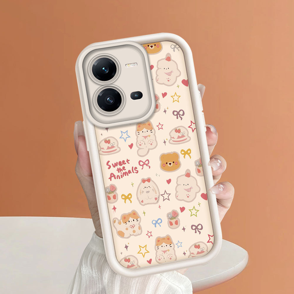 Casing Hp Untuk VIVO V25 V25E 5G Phone Case Softcase Soft Cesing Handphone Cover Populer Kartun Cass