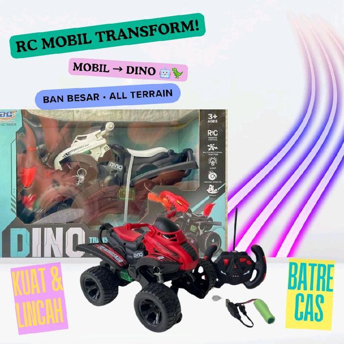 RC Mobil Transform Dino Ban Besar All Terrain