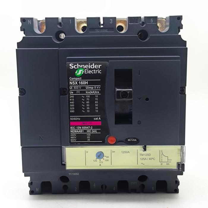 MCCB Breaker NSX160H 4P 125A NSX 160H 4P 125A TM125D