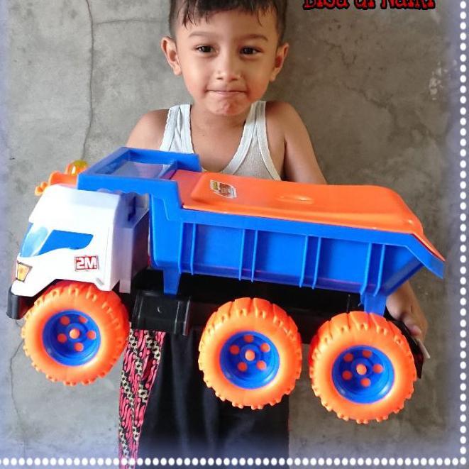 Mainan Mobil Truck Pasir Jumbo Bisa Di Duduki/ Truk Dump Pasir Besar/ Truk Pasir Tbk