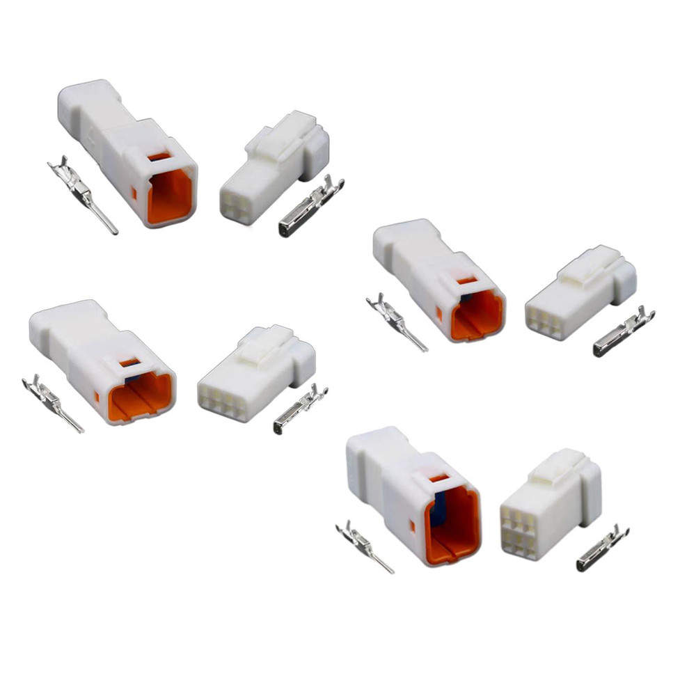 10 Sets 2 3 4 6 8 Pin Male Female Docking Sockets Butt Plugs JST02R-JWPF-VSLE Automobile Waterproof
