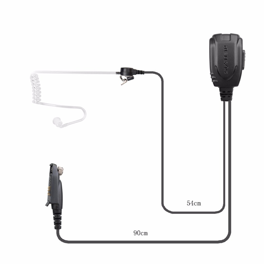 Retevis Air Acoustic Tube Walkie Talkie Earpiece For TYT MD-2017/Retevis RT82/RT87/RT83/RT29/Ailunce