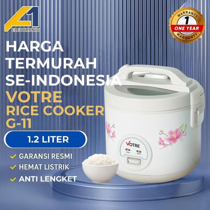 [CUCI GUDANG] Votre Rice Cooker Mini G11 Penanak Nasi Serbaguna 1.2 Liter Low Watt 3 In 1 mejikom