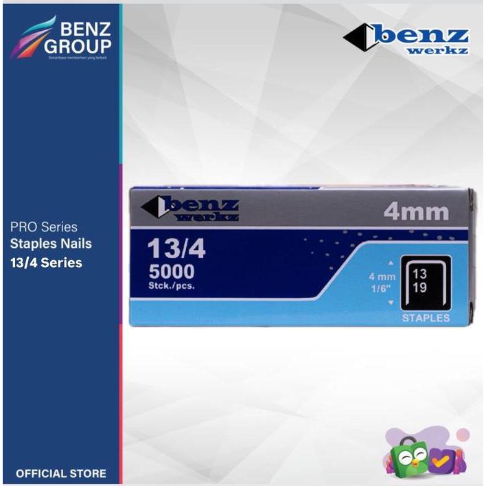 Isi Staples Hekter Tangan Manual untuk Jok Motor 13/4 mm (4mm) Benz