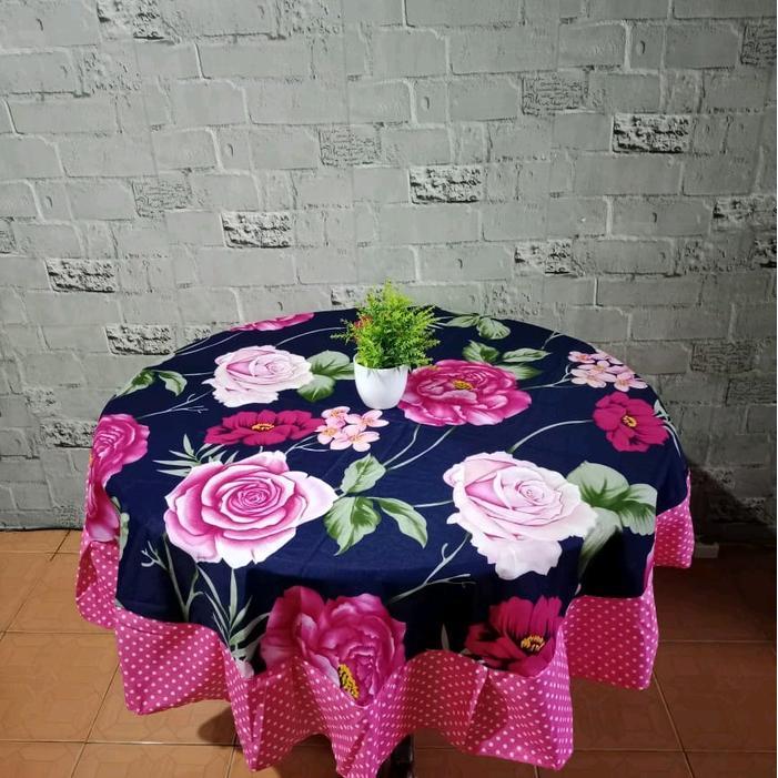 TAPLAK MEJA BULAT DIAMETER -+ 150Cm ALAS MEJA BUNDAR Kain