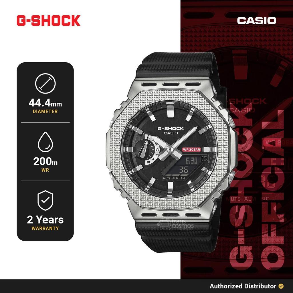G-Shock Jam Tangan Analog Digital Pria GM-2100M-1ADR Original Black Resin Strap