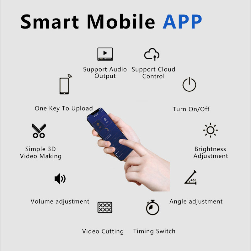 3pcs hologram projector video wall synchronization advertising hologram projector 3d led fan display