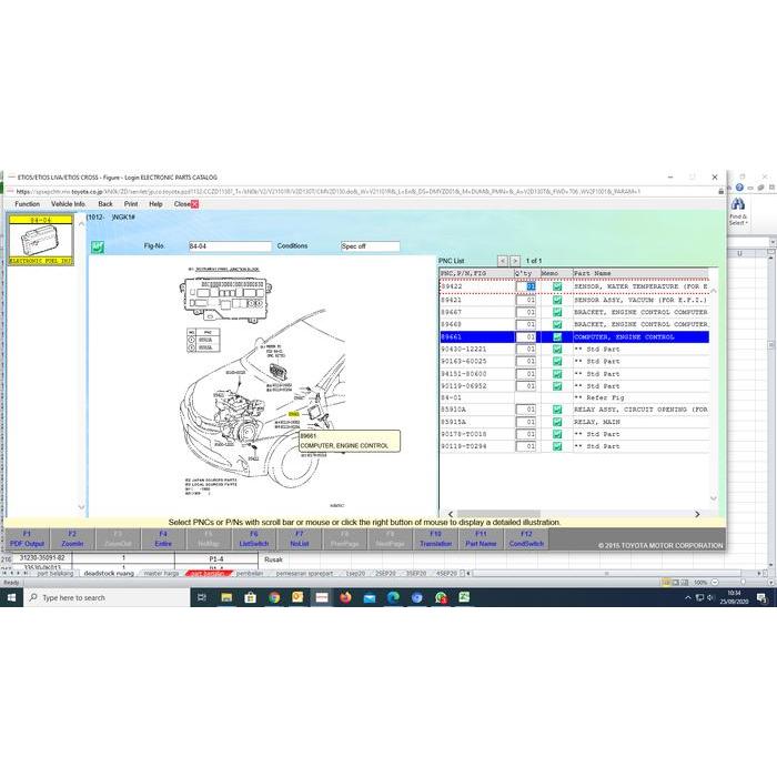 ELECTRONIC CONTROL UNIT , COMPUTER UNIT ECU ETIOS