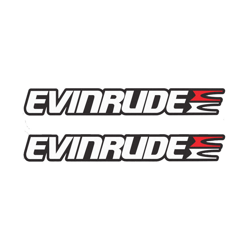 2pcs for Evinrude sticker decal vinyl Outboard Marine Motor Boat Fishing PREMIUM