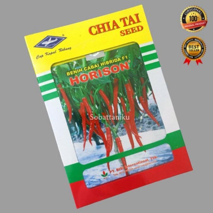 COD Benih Cabe HORISON 10 Gram Bibit Cabe Merah Besar BISI Cap Kapal