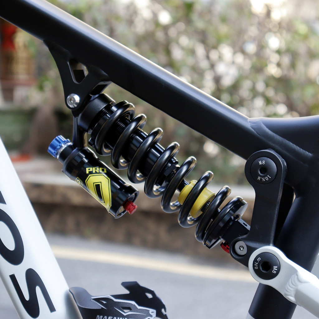 EVOSID Mountain Bike Rear Shock Absorber 550LBS Suspension Spring Soft Tail Shock 190mm/210/230mm