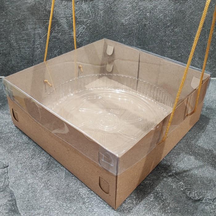 Thebest- Dus Kraft Mika 25x25x10 isi 10 pcs / Box Catering Puding Hampers