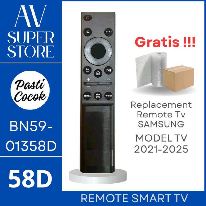 TERLARIS [Pasti Cocok] Samsung Remote TV Crystal UHD 4K 58D 43bu8000 50bu8000 55bu8000 65bu8000