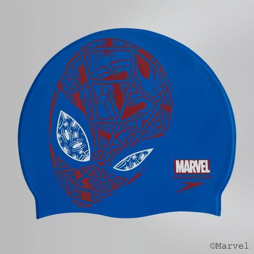 Original TOPI RENANG ANAK SPEEDO JUNIOR SLOGAN PRINT CAP MARVEL