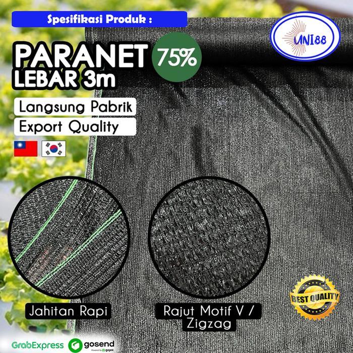 N3W Jaring Paranet 90% Jaring Tanaman - Paranet 95% Export Quality - Paranet 95 Persen Anti UV Rajut