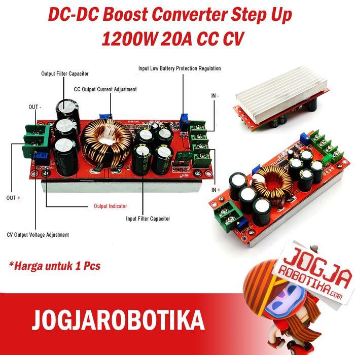 Dc-Dc Boost Converter Step Up 1200W 20A Cc Cv