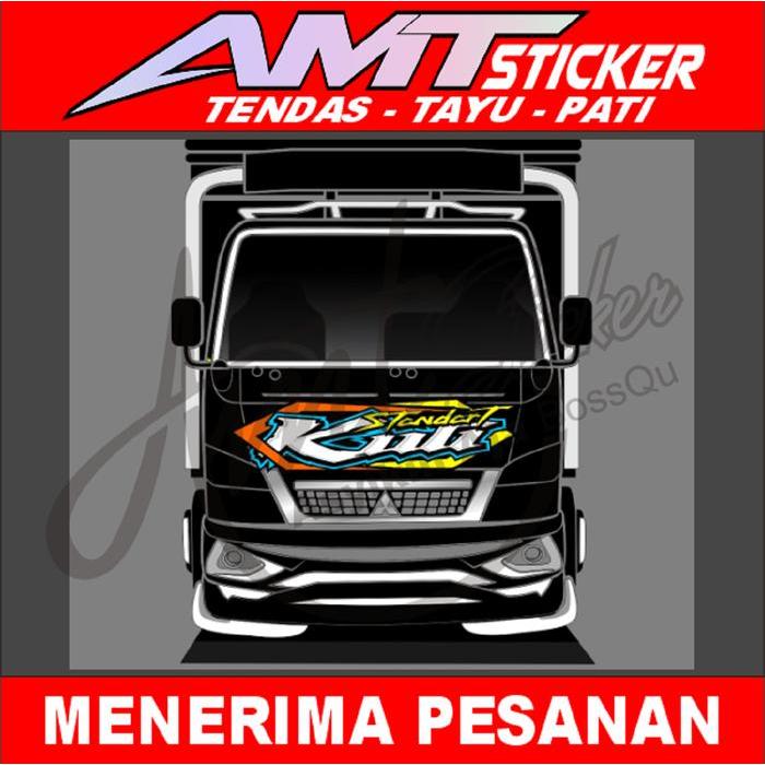 Stiker Decal Kabin Depan Truk - Printing Dada Canter - Standart Kuli