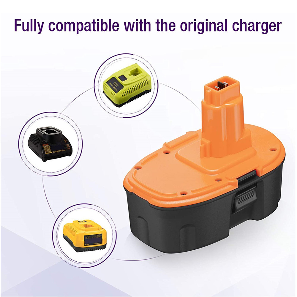 Ni-MH 3.8Ah 18V DC9098 DC9096 Replacement Battery for Dewalt XRP DC9096 DC9099 DC9098 DW9099 DW9098