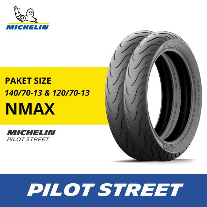 Sepasang Ban Motor Nmax Michelin Pilot Street 140-70 dan 120-70 R13