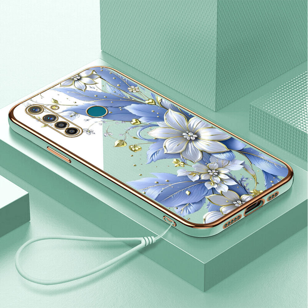 Casing Hp Untuk Realme 5 Pro Lokal Stock Lanyard Gratis Phone Case Softcase Kesing Cassing Soft Sofc