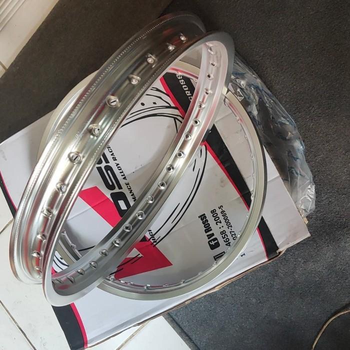 Velg Motor Almunium Rossi Silver 185 Dan 160 Ring 17