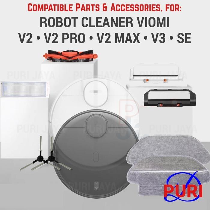 TERLARIS Filter Robot Viomi V2 Pro V3 SE Mop Roller Side Brush Water Tank Parts SALE