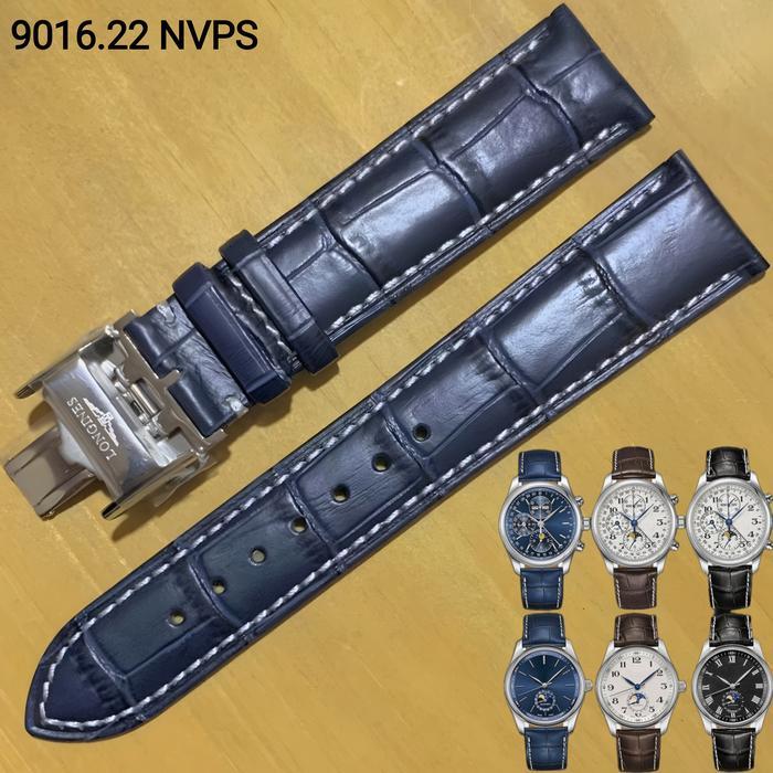 ASLI Strap Leather For Longines With Buckle 22 MM Tali Jam Longines 9016.22 READY STOCK