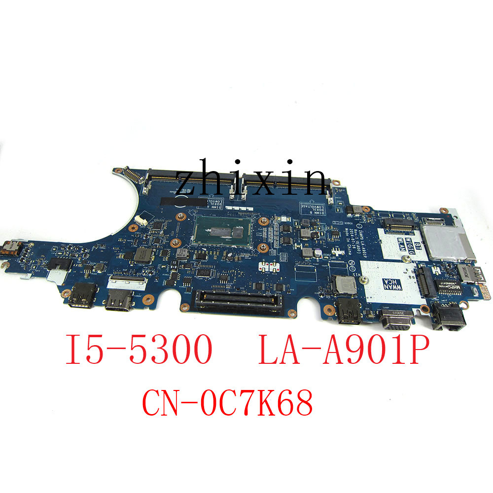 yourui FOR latitude 14 5450 E5450 Laptop Notebook Motherboard w/i5-5300U CN-0C7K68 0C7K68 ZAM70