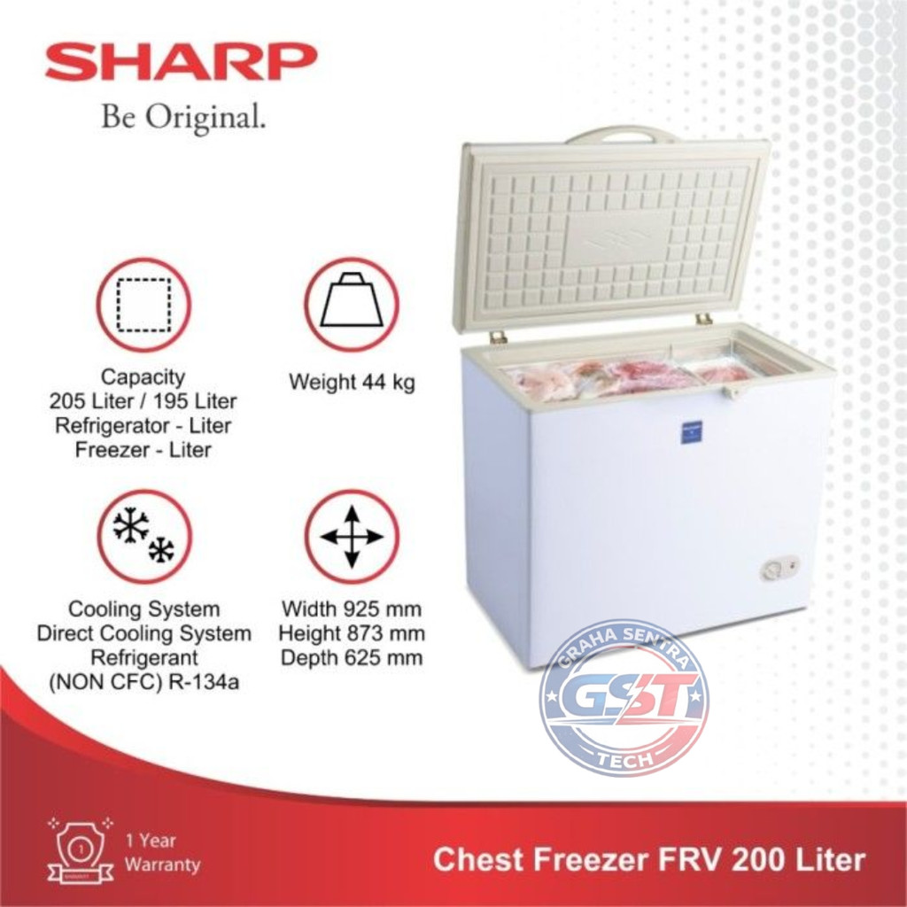 SHARP CHEST FREEZER FRV-200