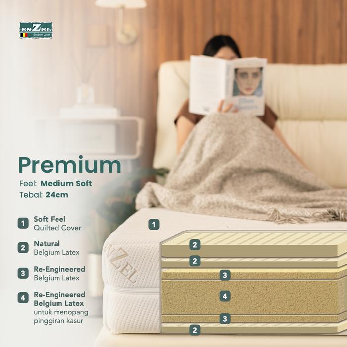 Kasur Full Latex Enzel Premium ukuran 90x200cm - 200x200cm - Kasur Kesehatan - Kasur Latex