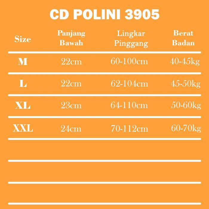 [] Polini - Celana Dalam Wanita Hamil Low Waist CD Bumil Polos Polini 3905