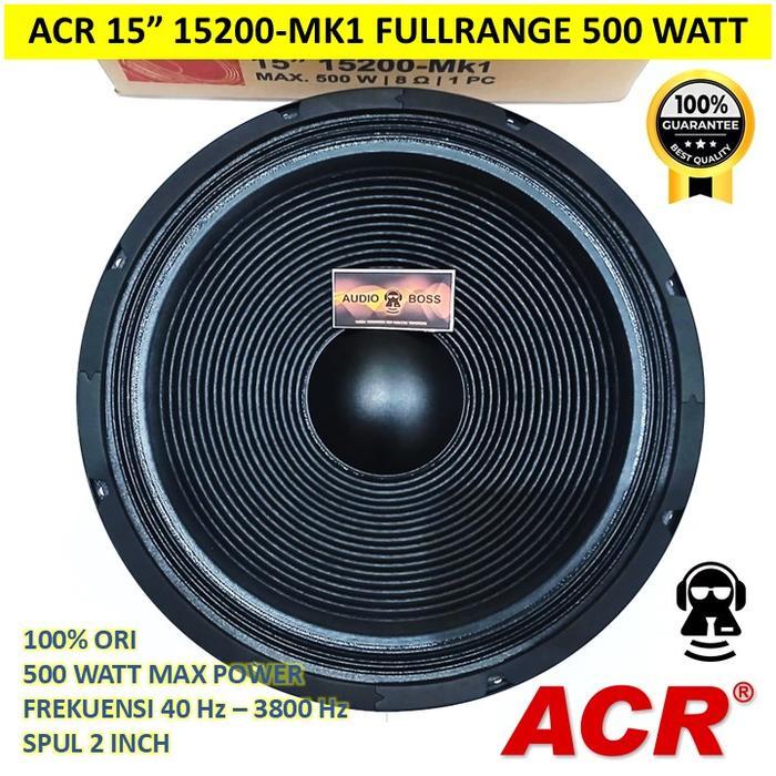 Speaker 15 Inch Acr Full Range 15200 New / 15" Acr Full Range 15200 Terpercaya