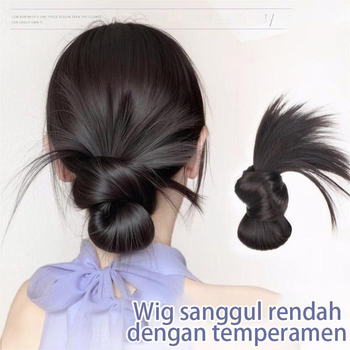 Sanggul Hair Klip Rambut Palsu Wanita Cepol Rambut Palsu Hair Bun Hair Clip Rambut Palsu Wanita