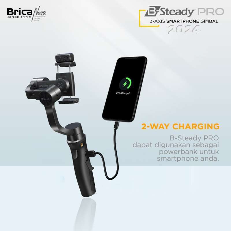 Brica B-Steady PRO Gimbal - Hitam