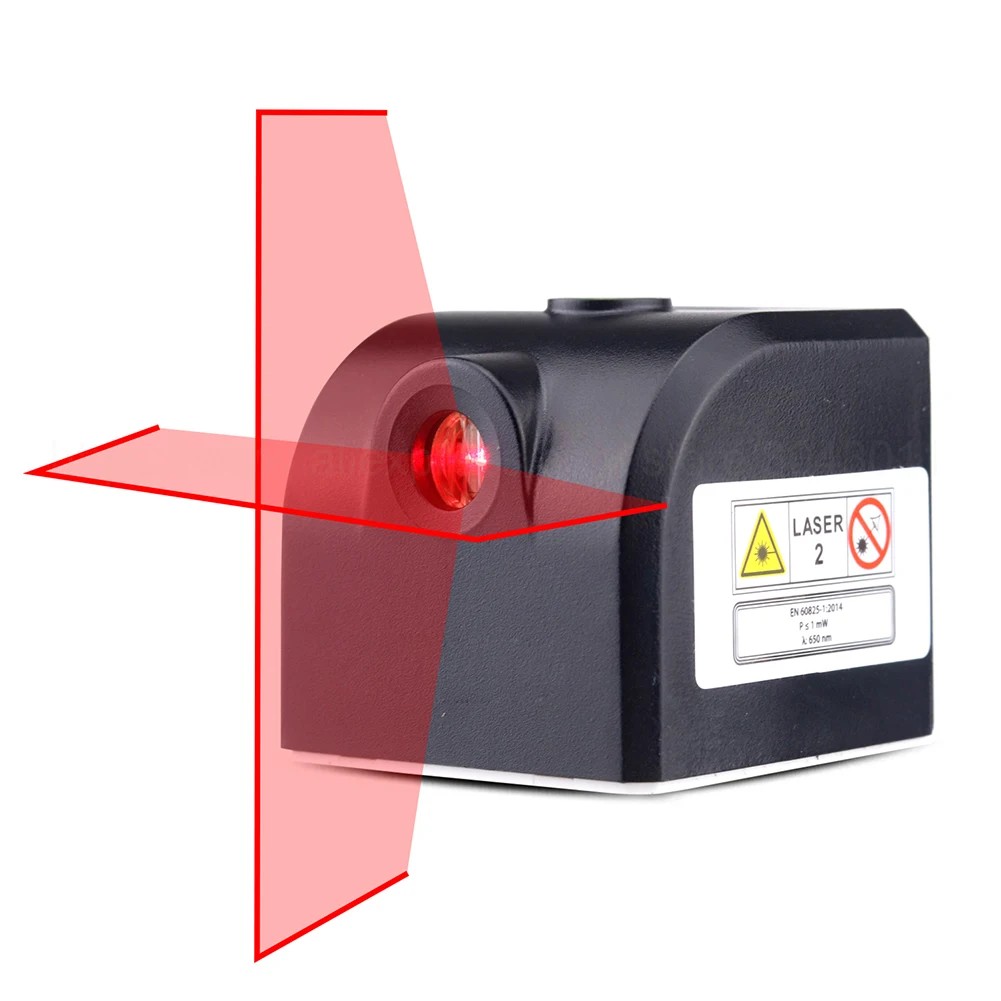 One-Button Laser Level Cross Line Mini Laser Beam Level Meter for Indoor/Outdoor
