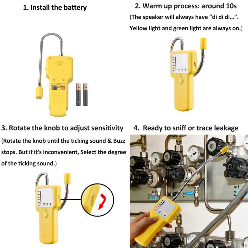 ABAC-Propane Detector Liquefied Petroleum Gas Detector Natural Gas Detector Industrial Gas Detector