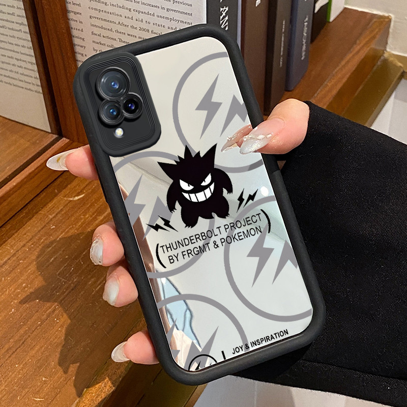 Casing Hp VIVO V21 5G V21s 5G V21E Y73 2021 Case Hantu lucu Mirror Kasing silikon cocok pria dan wan