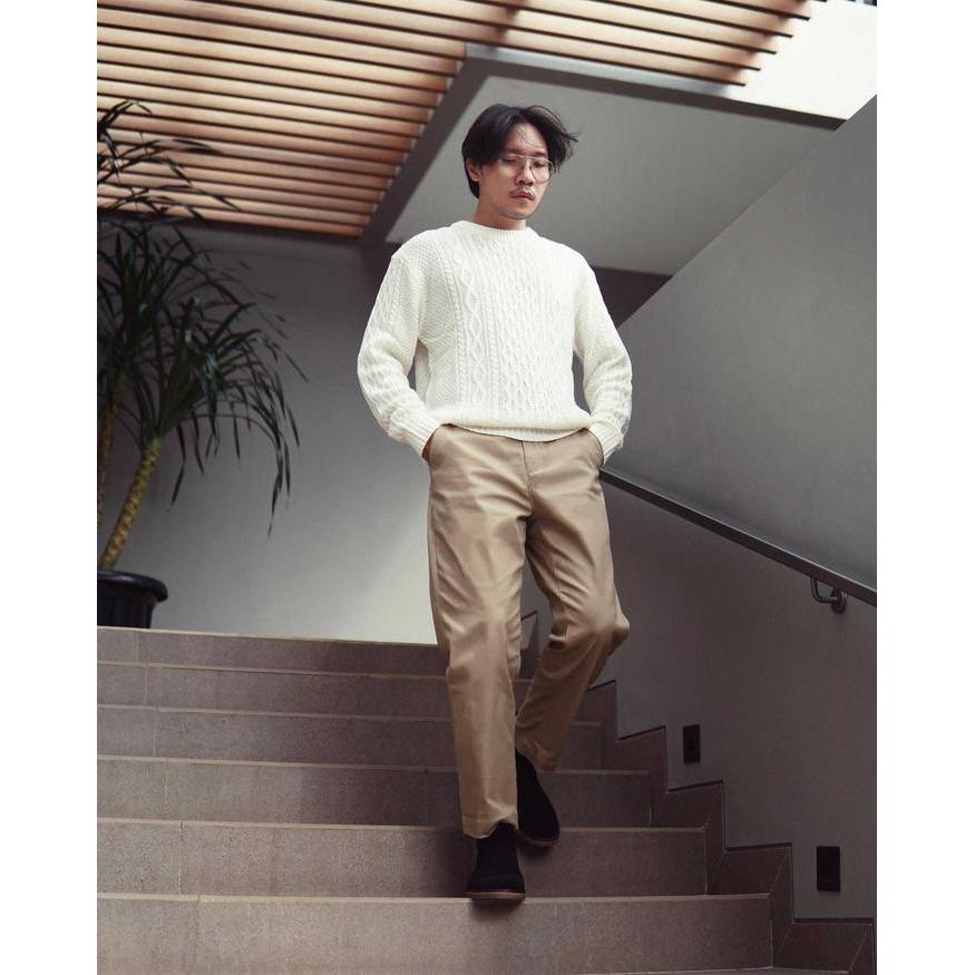 Best Seller Highty Off White Cable-Knit Sweater Original