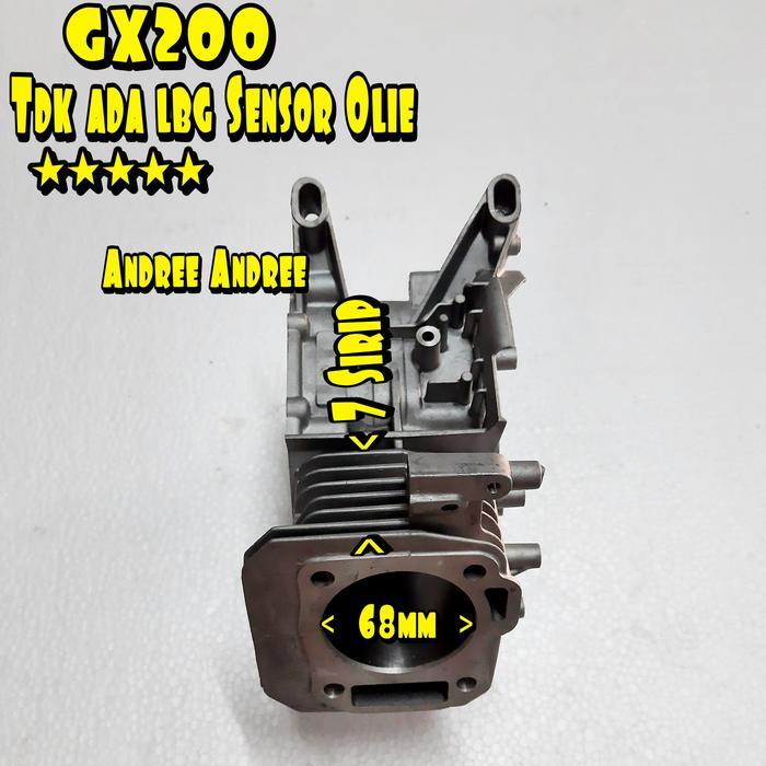 GX-200 Cylinder Cyl Block Blok Boringan Genset Honda GX200 GX 6.5 Hp