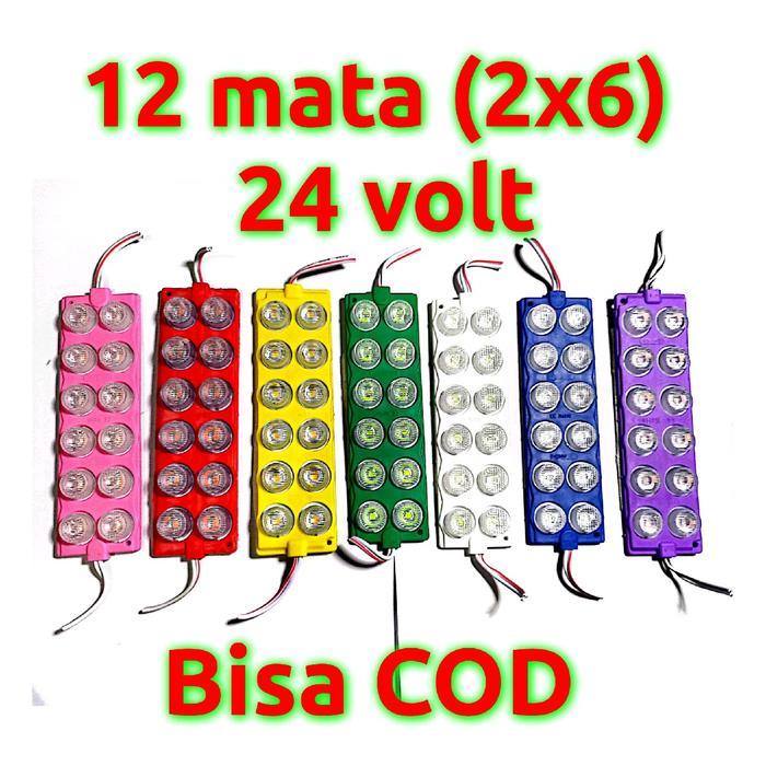 "New" LED 12 mata 24 vol Lampu LED kolong truk 24 volt