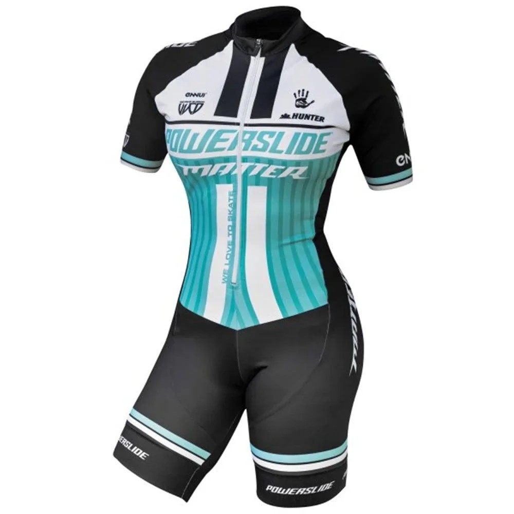 Powerslide Swiming Suit Women Racing Speed Inline Roller Skate Skinsuit Bike Triathlon Clothing
