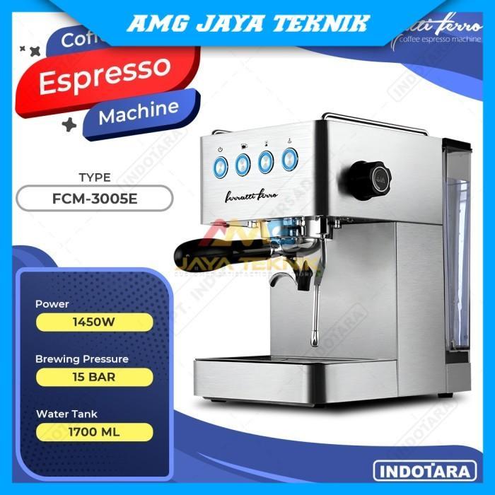 Mesin Kopi Espresso Ferratti Ferro Espresso Coffee Machine FCM-3005E