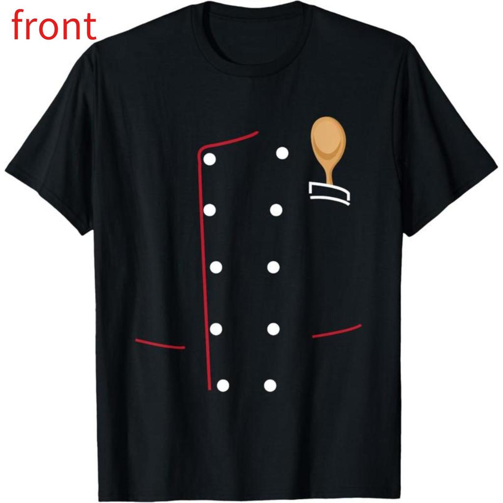 100% Cotton Chef Coat T-Shirt-Chef Uniform Jacket Shirt-Culinary GIFT T-Shirt