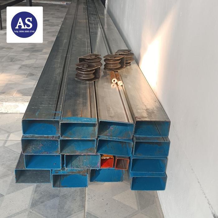 [] besi hollow 40x80 1.6mm galvanis