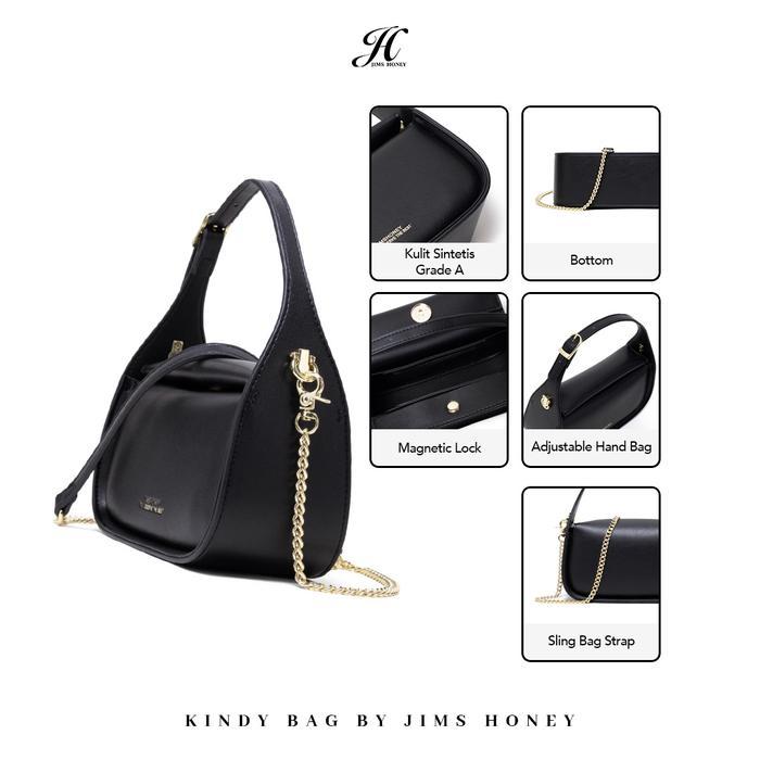 Jims Honey Tas Wanita Kindy Bag Mini Sling Selempang Hand Bag Korean Style Aesthetic Lebaran Tas