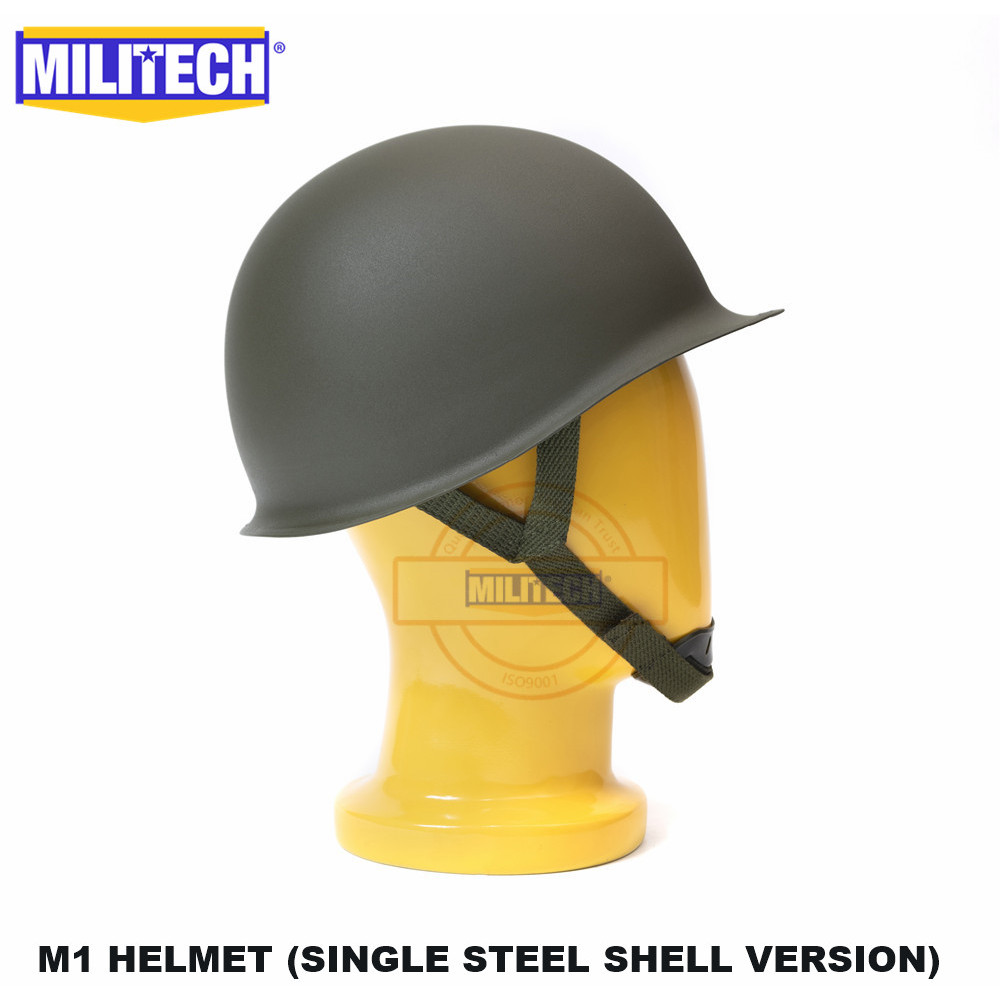 MILITECH USA M1 Steel Helmet Replica Helmet WW2 American M1 Steel Helmet World War 2 Collection