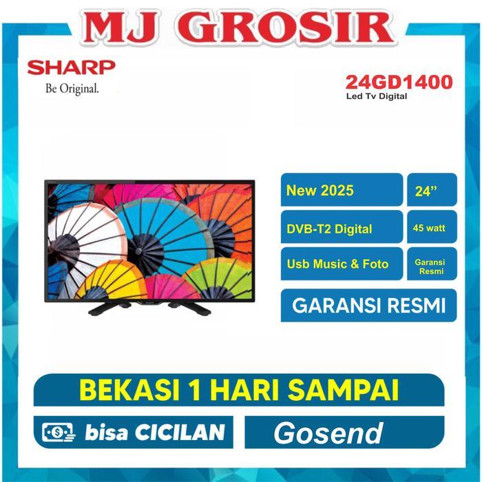 LED TV SHARP 24" 24GD1400 / 24HD 24 INCH USB HDMI