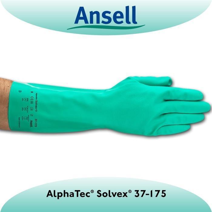 "New" Sarung Tangan Ansell AlphaTec Solvex 37-175 - Chemical Protection