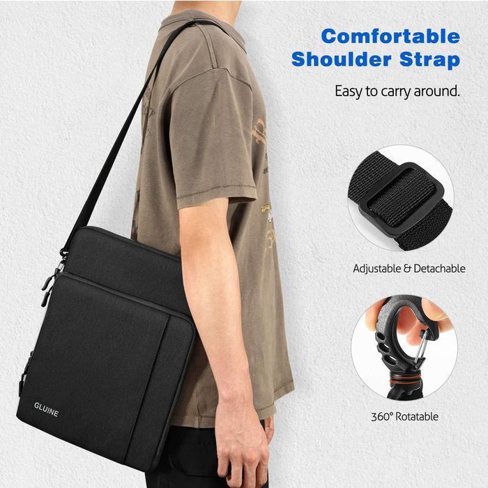 GLUINE 9368 TAS LAPTOP TABLET 14 UTILITY LAPTOP TABLET SLEEVE WITH SHOULDER BELT FOR MEN AND WOMEN